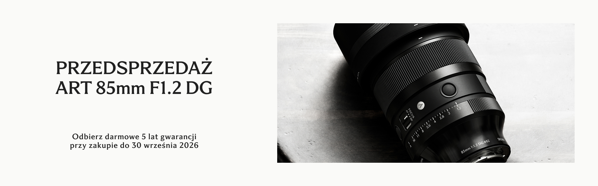 Przedsprzedaż obiektywu SIGMA 85 mm F1.2 DG Art