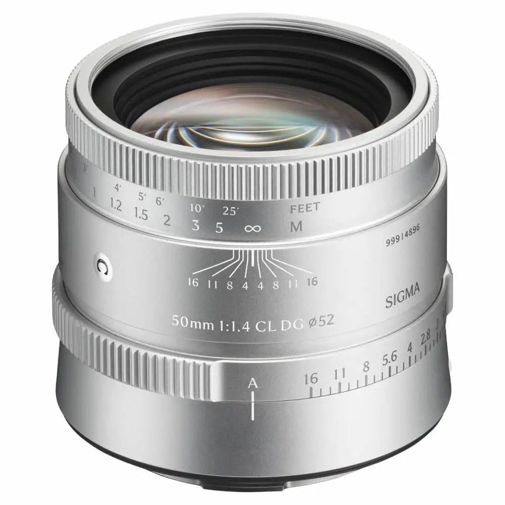 Obiektyw SIGMA 50 mm F1.4 CL DG | Contemporary w kolorze srebrnym, L-Mount