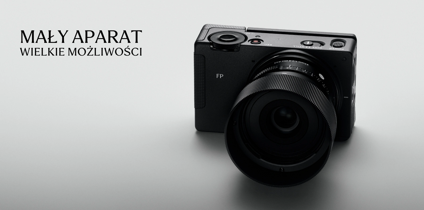 SIGMA fp2 z obiektywem — Mały aparat. Wielkie możliwości.
