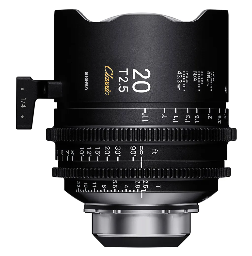 obiektyw filmowy SIGMA CINE 20 mm T3.2 Classic Metric