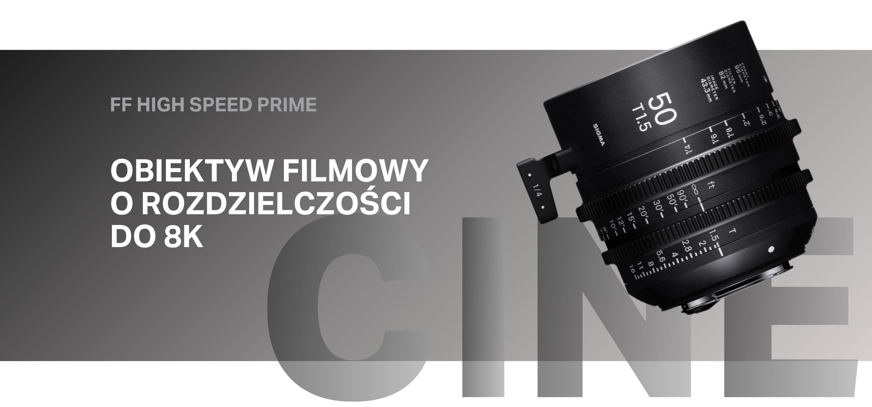 obiektyw filmowy SIGMA CINE 50 mm T1.5 METRIC