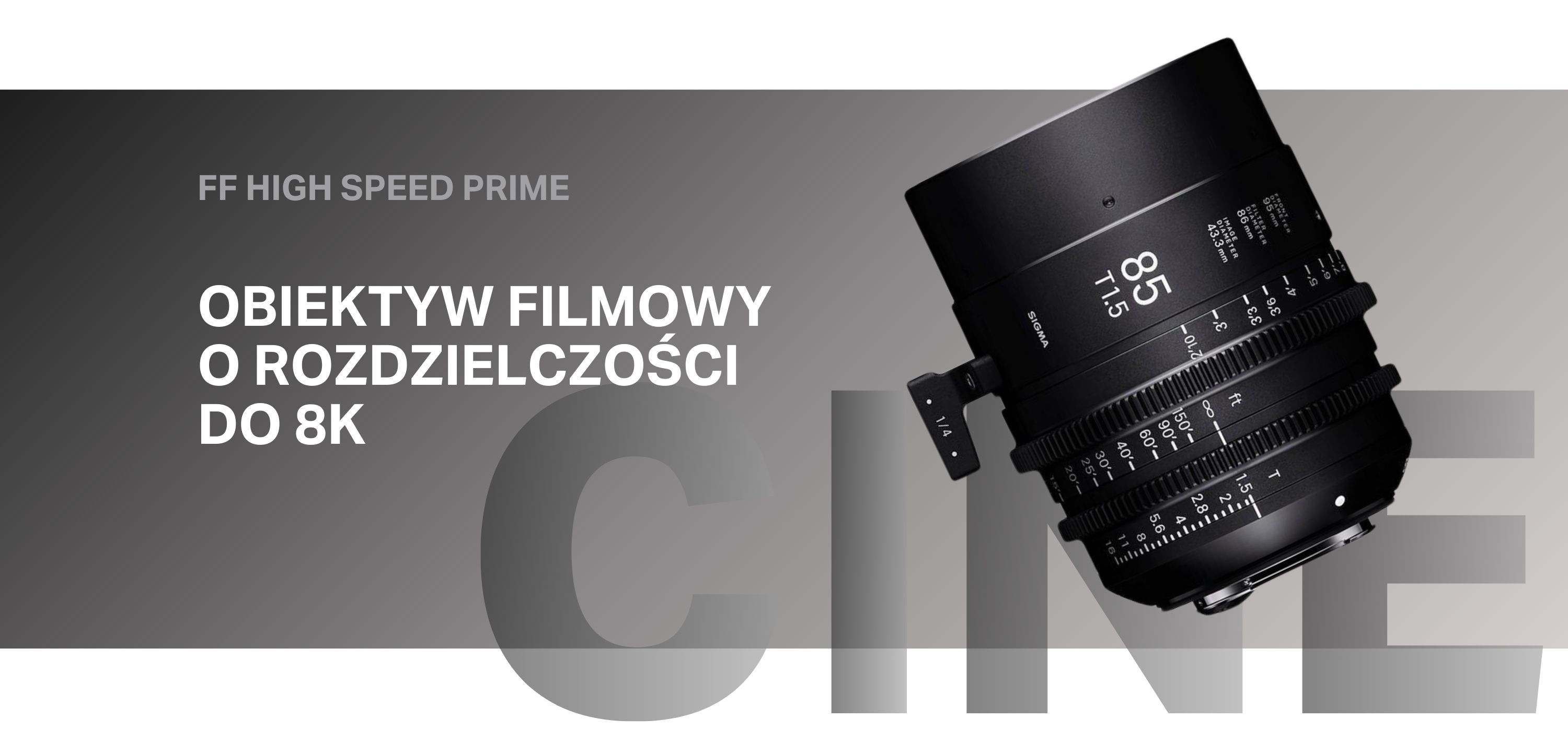 obiektyw filmowy SIGMA CINE 85 mm T1.5 METRIC